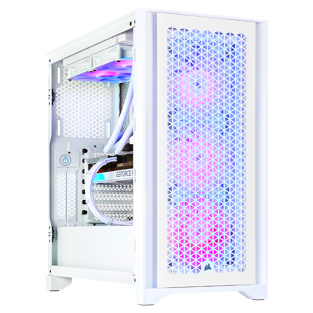 PCxtend Snow White Gaming Pc - Intel Core i9 14900K, 64GB Ram, 2TB SSD+2TB SSD, RTX 4090