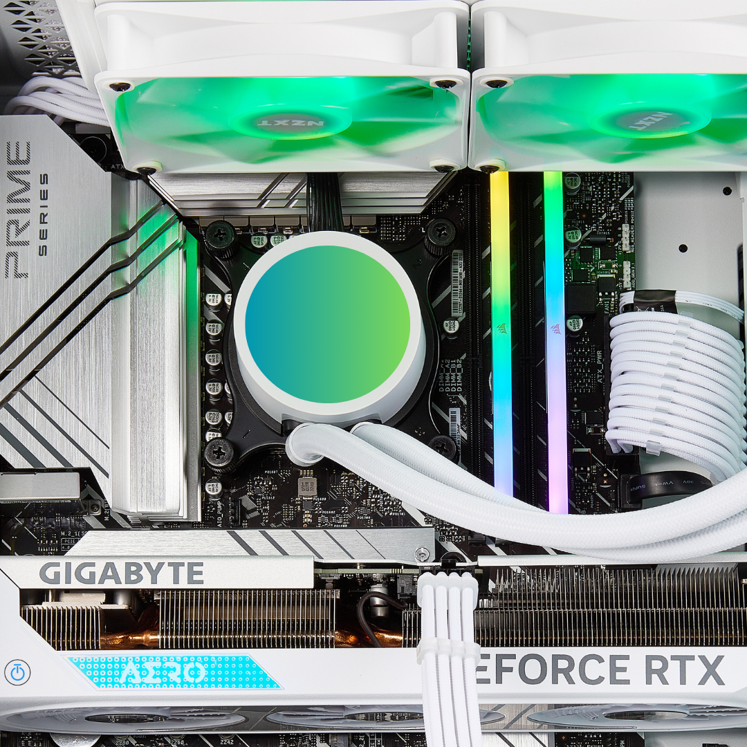 PCxtend Snow White Gaming Pc - Intel Core i9 14900K, 64GB Ram, 2TB SSD+2TB SSD, RTX 4090