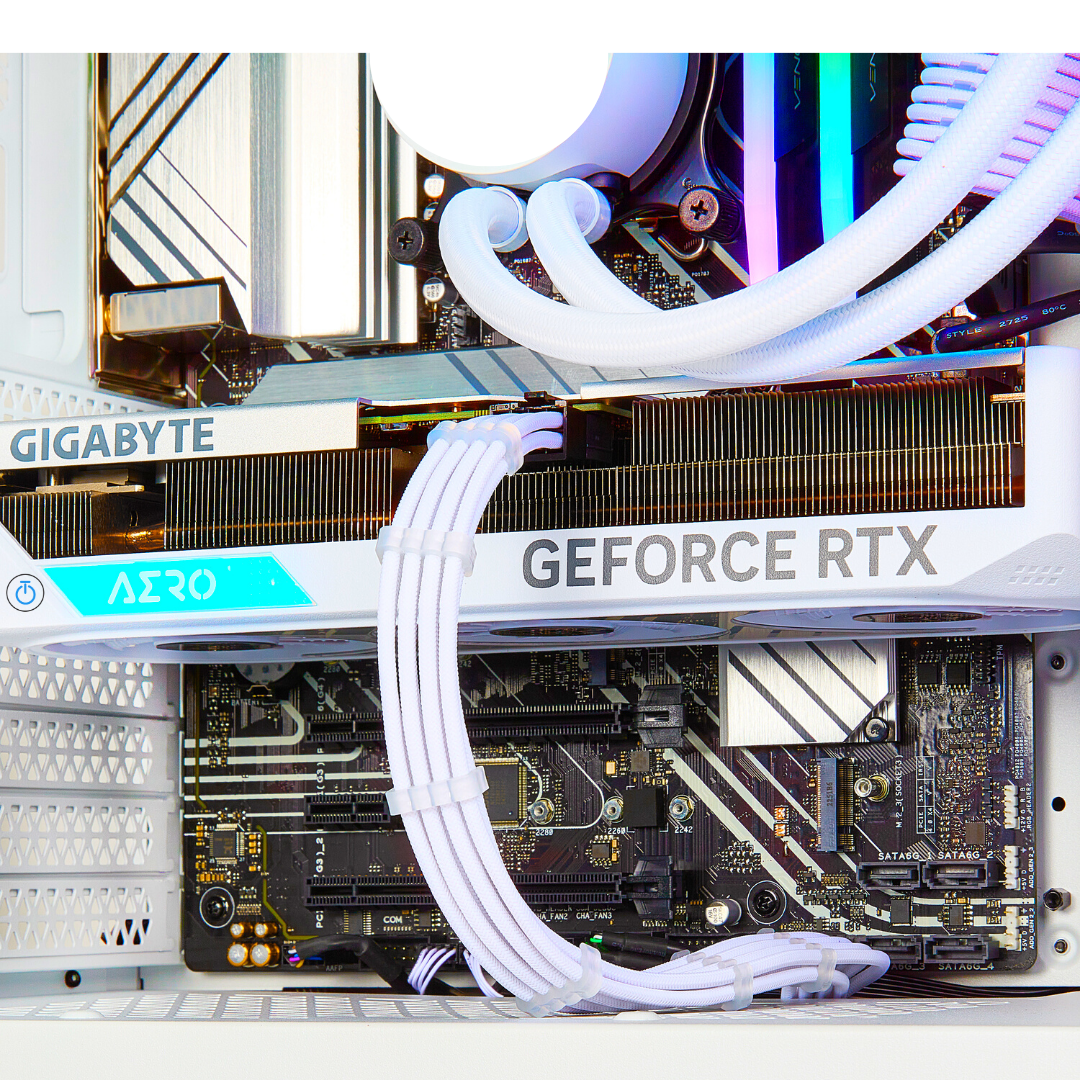 PCxtend Snow White Gaming Pc - Intel Core i9 14900K, 64GB Ram, 2TB SSD+2TB SSD, RTX 4090