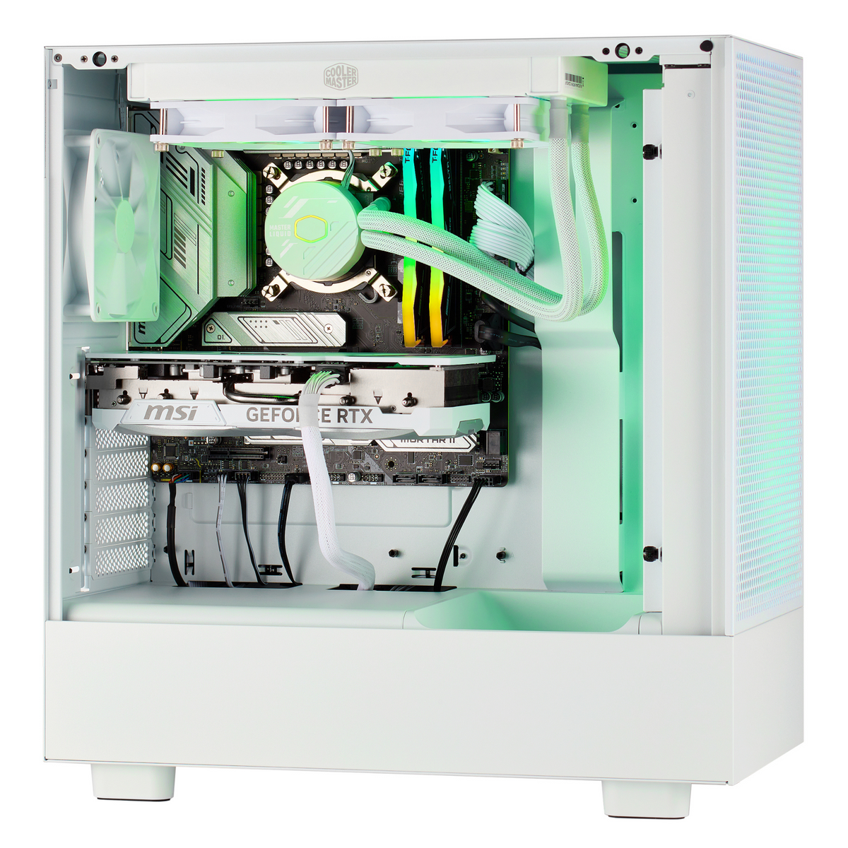 PCxtend Icy White Gaming PC – AMD Ryzen 7 7800X3D - GeForce RTX 4090 - 32GB DDR5 - 2TB SSD - Win 11 Pro