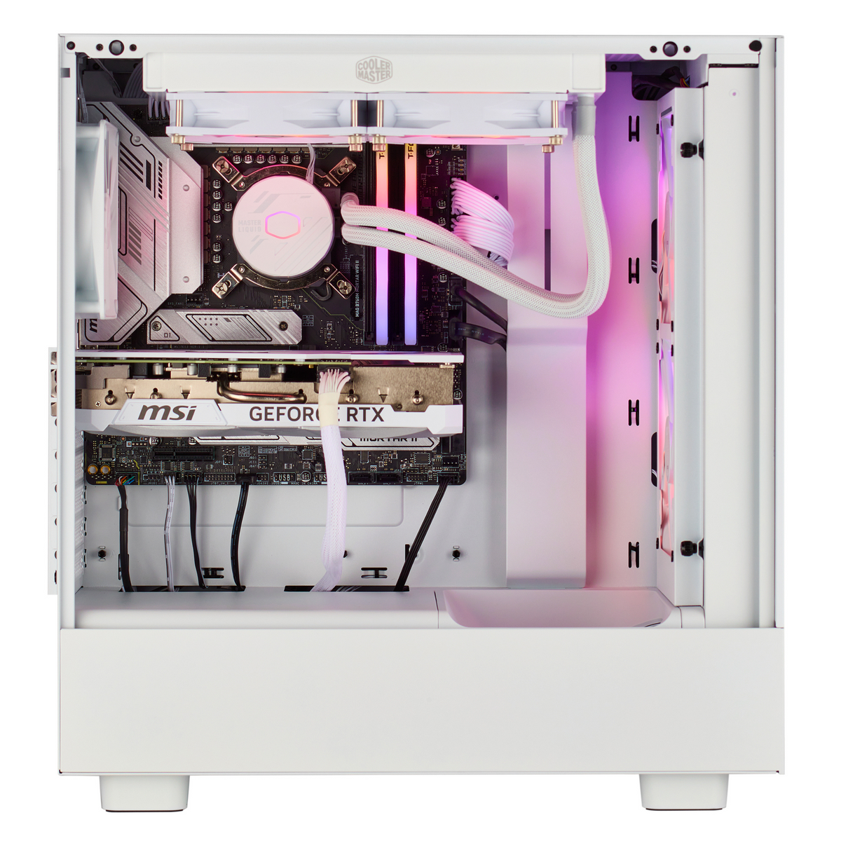 PCxtend Icy White Gaming PC – AMD Ryzen 7 7800X3D - GeForce RTX 4090 - 32GB DDR5 - 2TB SSD - Win 11 Pro