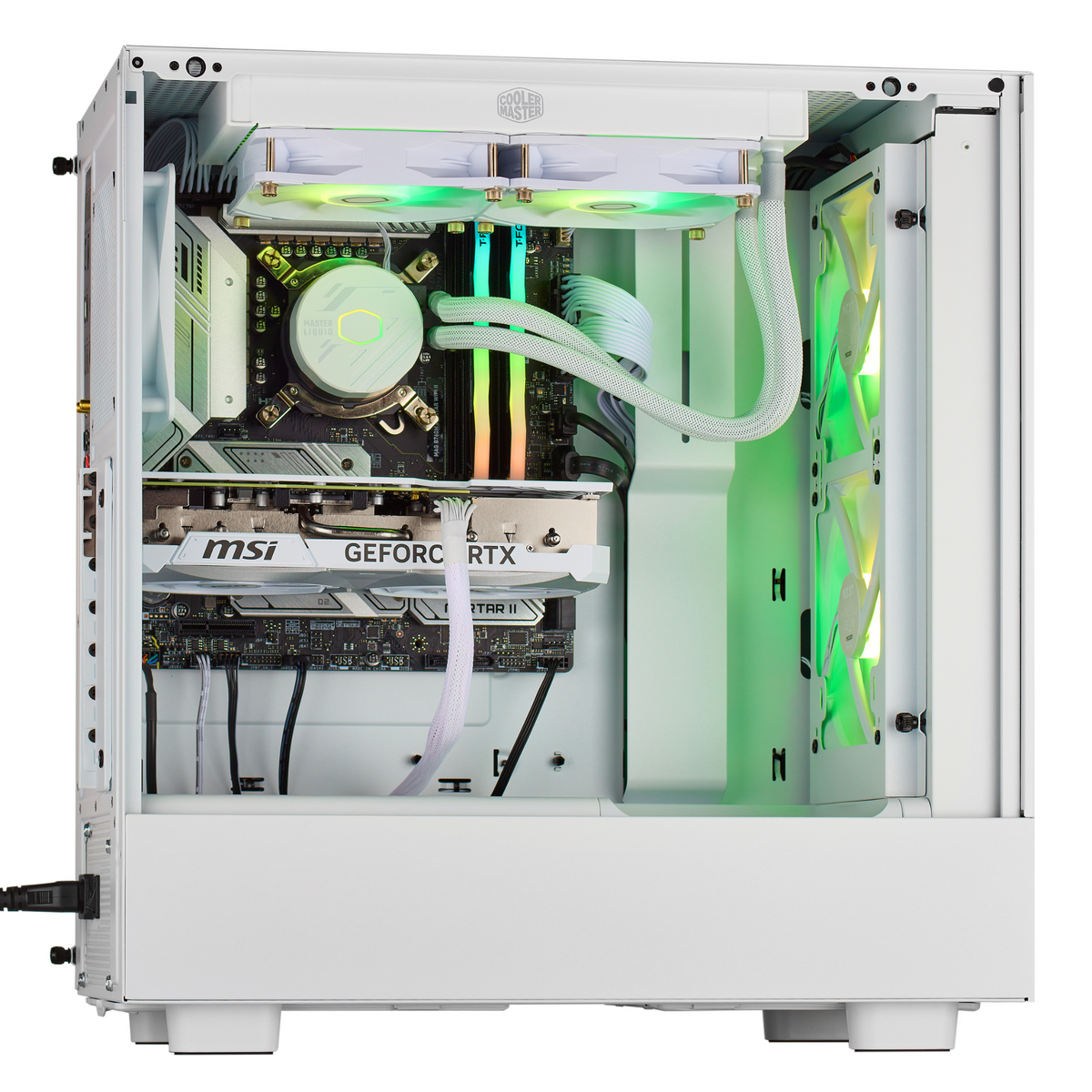PCxtend Icy White Gaming PC – AMD Ryzen 7 7800X3D - GeForce RTX 4090 - 32GB DDR5 - 2TB SSD - Win 11 Pro