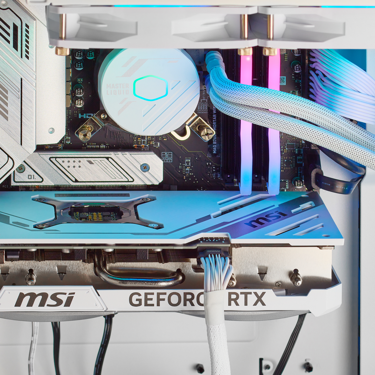 PCxtend Icy White Gaming PC – AMD Ryzen 7 7800X3D - GeForce RTX 4090 - 32GB DDR5 - 2TB SSD - Win 11 Pro