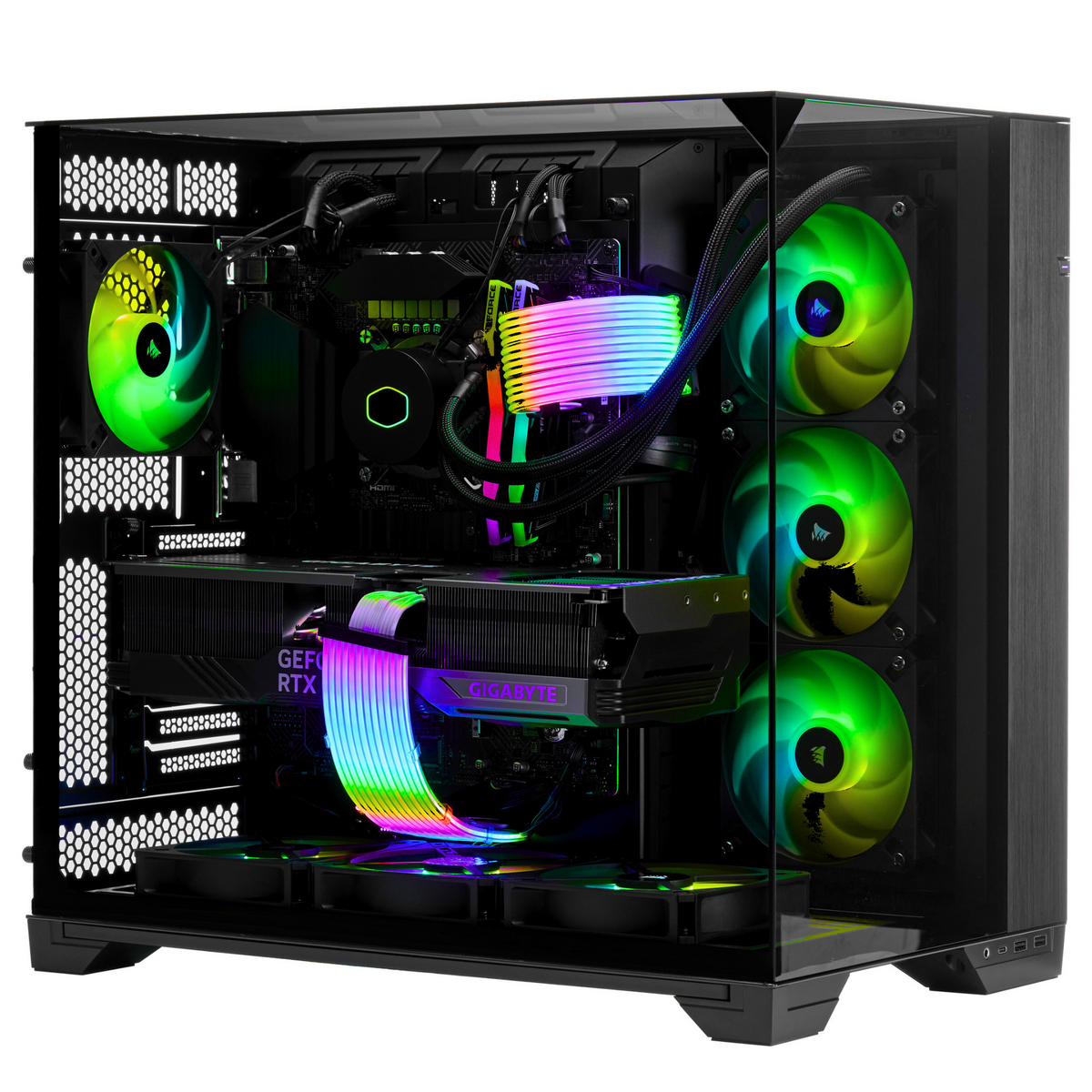 PCxtend ignite Gaming PC (RTX 4090 - AMD RYZEN 7 7800X3D - 32 GB DDR5 RAM - 2TB SSD - AI Ready - Windows 11 P - Wifi)