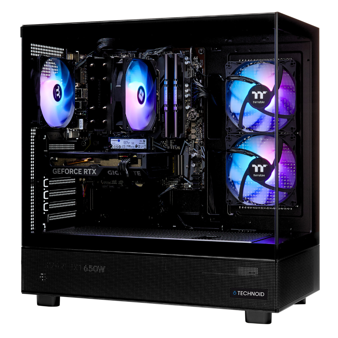 PCxtend BUDGET GAMING PC (RTX 4060 Ti - Ryzen 5 - 32 GB RAM - 1TB SSD - WIN 11 PRO - Keybaord Mouse - Wifi - Black)