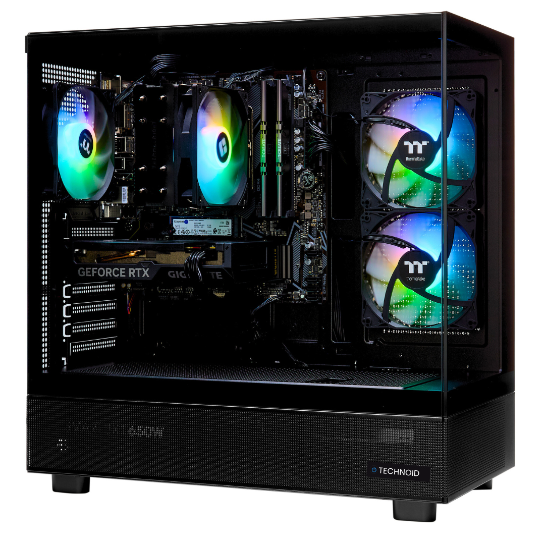 PCxtend BUDGET GAMING PC (RTX 4060 - Ryzen 7 - 32 GB RAM - 1TB SSD - WIN 11 PRO - Keybaord Mouse - Wifi - Black)