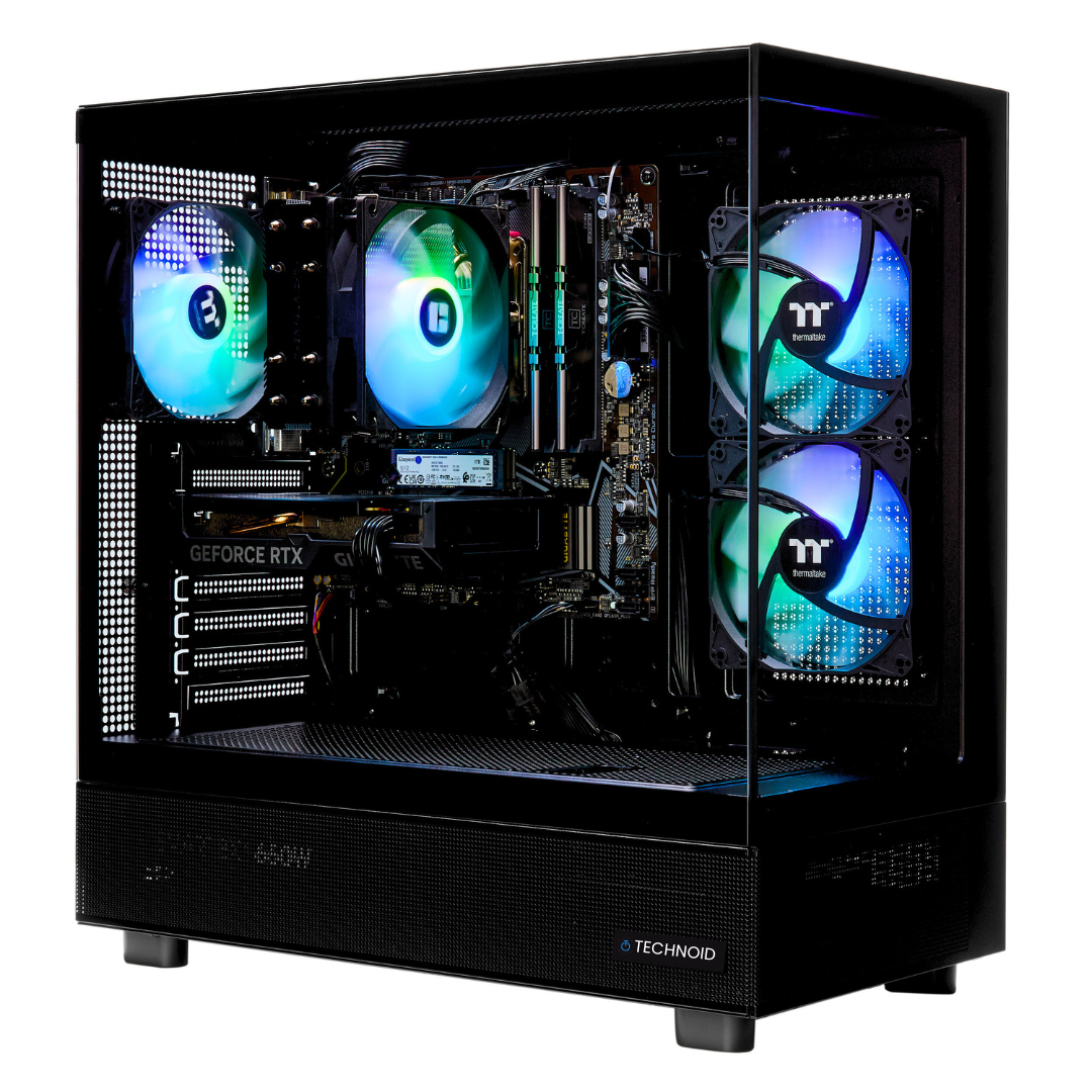 PCxtend BUDGET GAMING PC (RTX 4060 - Ryzen 7 - 32 GB RAM - 1TB SSD - WIN 11 PRO - Keybaord Mouse - Wifi - Black)