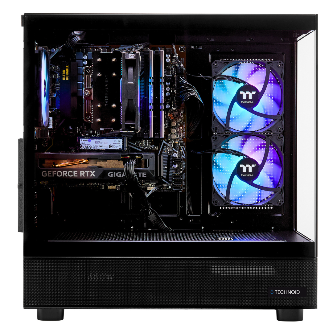PCxtend BUDGET GAMING PC (RTX 4060 Ti - Ryzen 5 - 32 GB RAM - 1TB SSD - WIN 11 PRO - Keybaord Mouse - Wifi - Black)