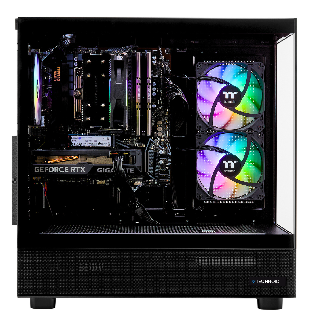 PCxtend BUDGET GAMING PC (RTX 4060 - Ryzen 5 - 32 GB RAM - 1TB SSD - WIN 11 PRO - Keybaord Mouse - Wifi - Black)