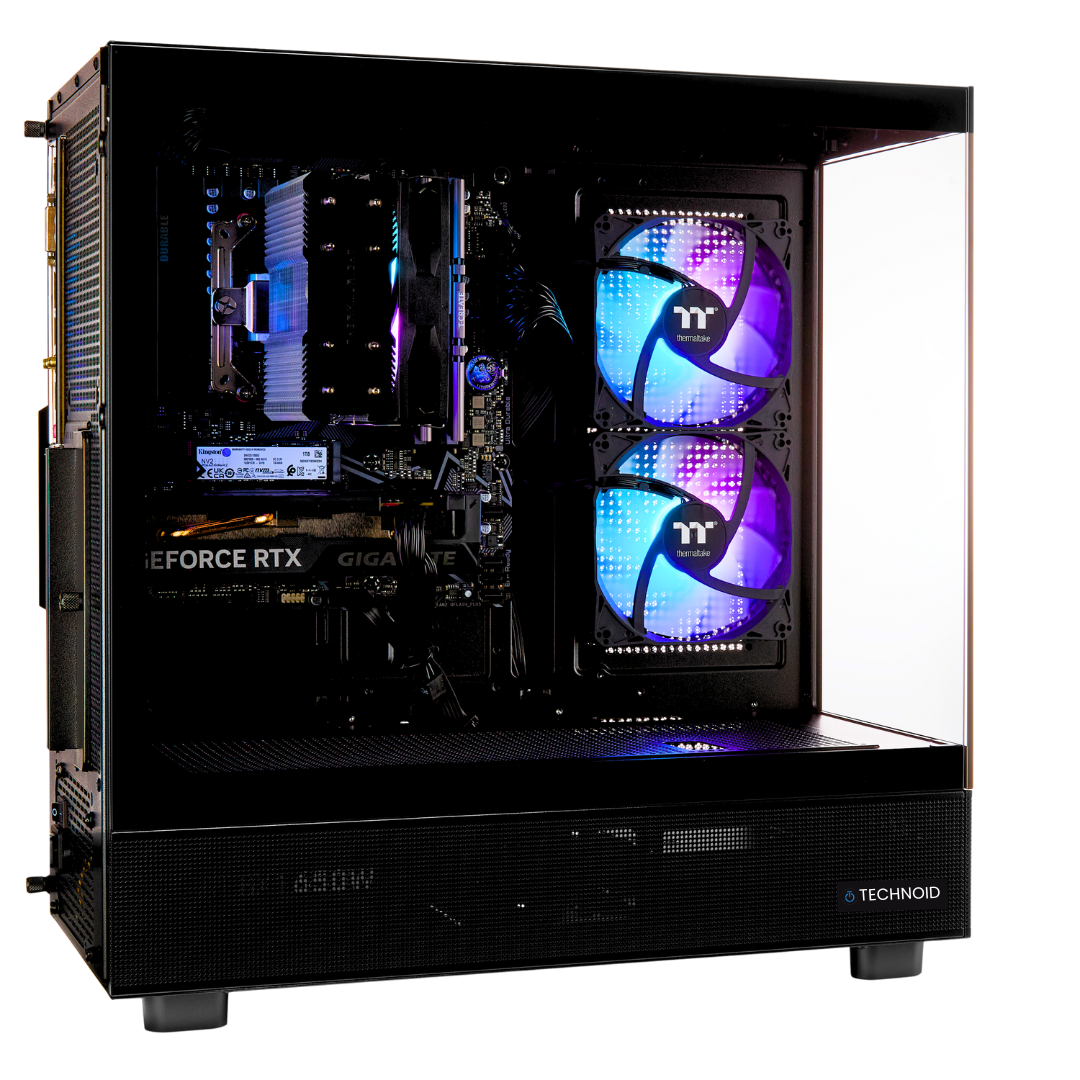 PCxtend BUDGET GAMING PC (RTX 4060 - Ryzen 5 - 32 GB RAM - 1TB SSD - WIN 11 PRO - Keybaord Mouse - Wifi - Black)