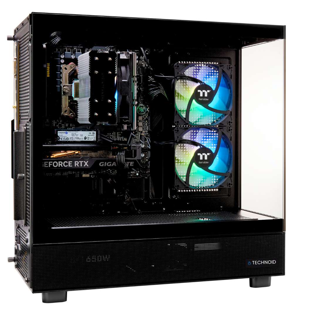 PCxtend BUDGET GAMING PC (RTX 4060 Ti - Ryzen 5 - 32 GB RAM - 1TB SSD - WIN 11 PRO - Keybaord Mouse - Wifi - Black)