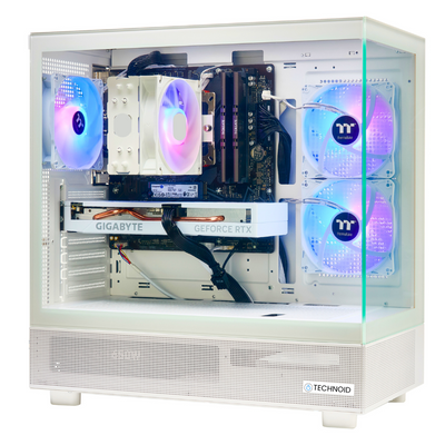 PCxtend BUDGET GAMING PC (RTX 4060 - Ryzen 5 - 32 GB RAM - 1TB SSD - WIN 11 PRO - Keybaord Mouse - Wifi - White)