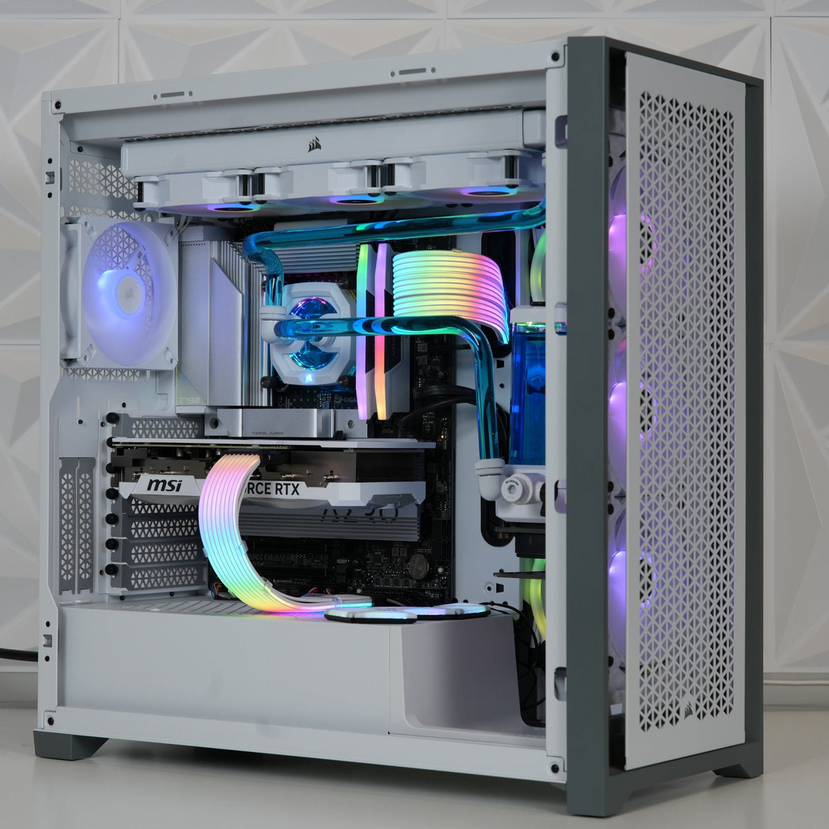 Custom Water Cooled Pc - Intel Core i7 13700KF - RTX 4070 Ti SUPER - 32GB DDR5 - 2TB SSD - Win 11 PRO