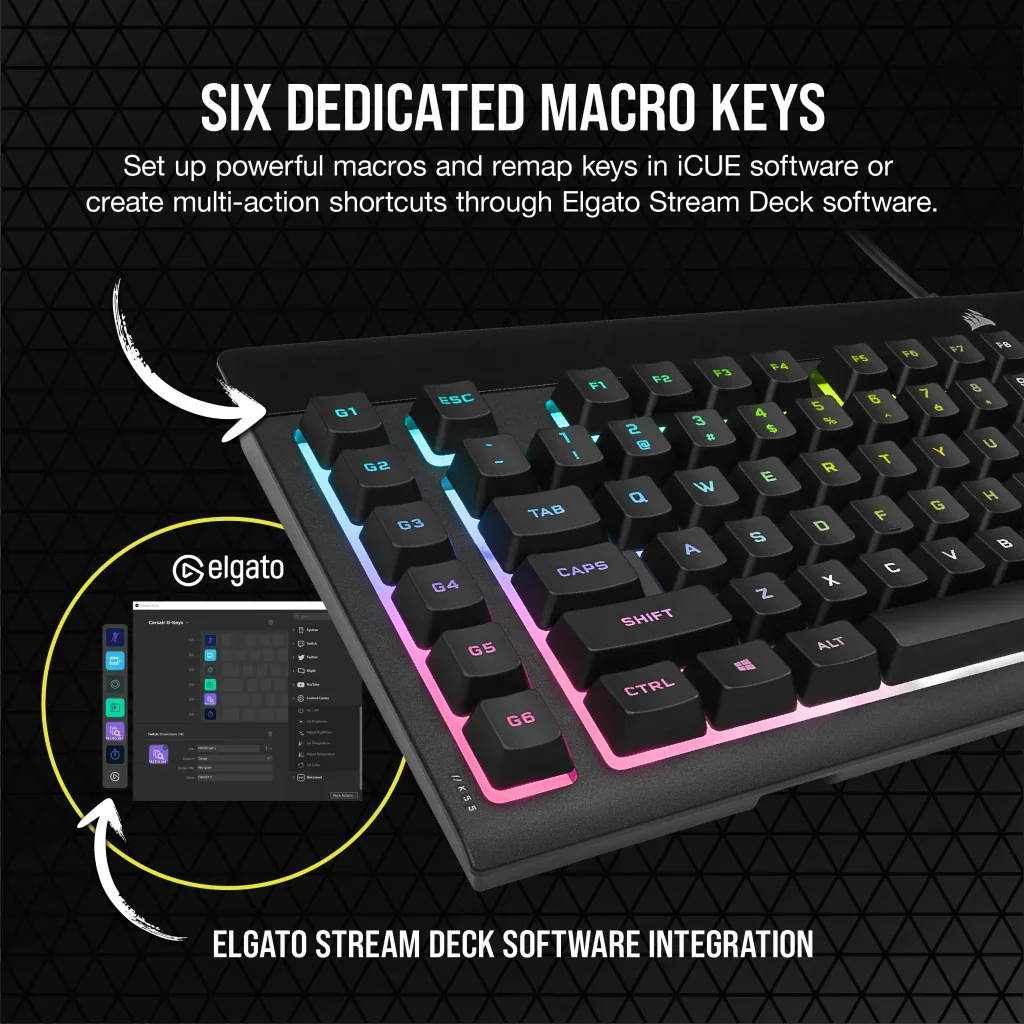 CORSAIR K55 RGB PRO XT Gaming Keyboard