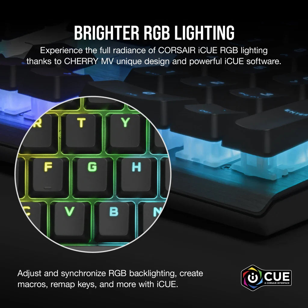 CORSAIR K60 PRO Mechanical Gaming Keyboard CHERRY MV Mechanical Keyswitches — Black