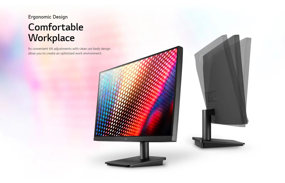 LG 24MP400-B 23.8'' IPS Full HD Monitor with 3-Side Virtually Borderless Design