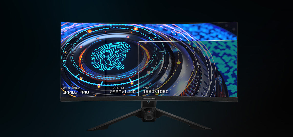 Asrock Phantom Gaming 34" Curved gaming Monitor (PG34WQ15R2B)