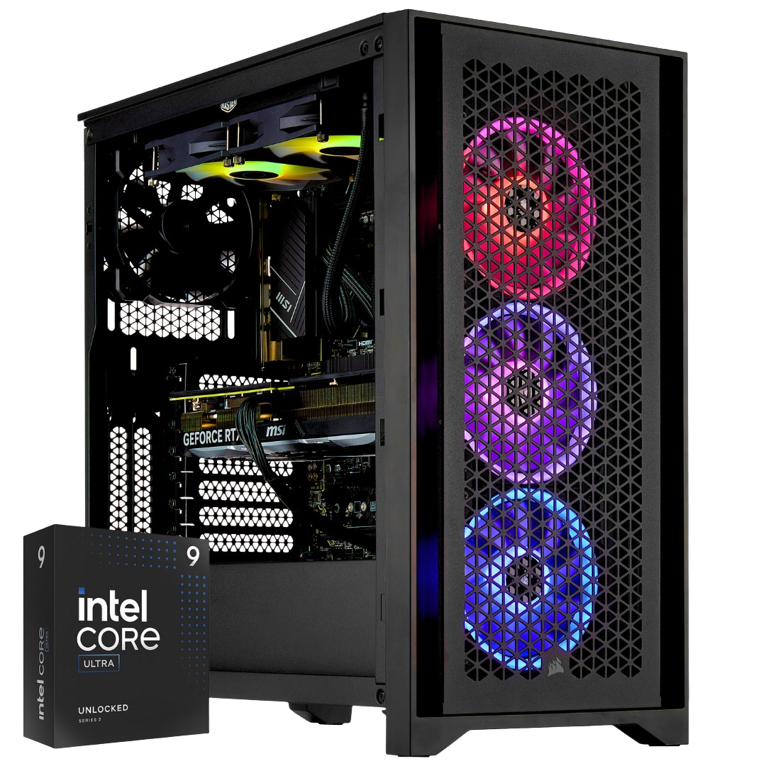 PCxtend ULTIMATE Gaming PC – Intel® Core™ Ultra 9 285K (15th Gen) - GeForce RTX 4080 Super - 2TB SSD - 64GB Ram - Win 11 Pro - Ai Ready