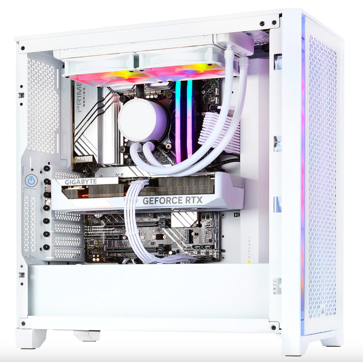 PCxtend Snow White Gaming PC – Intel i9 14900K - GeForce RTX 4090 - 96GB DDR5 - 4TB SSD - Win 11 Pro